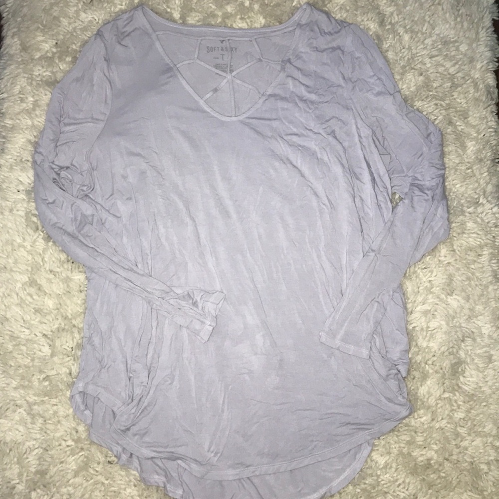 American eagle caged long sleeve tee
